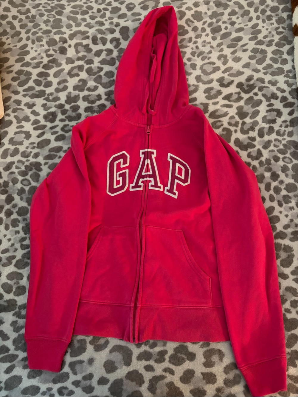 GAP women’s Pink Zip-Up Hoodie Jacket